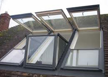 Rooflights viewed from outside